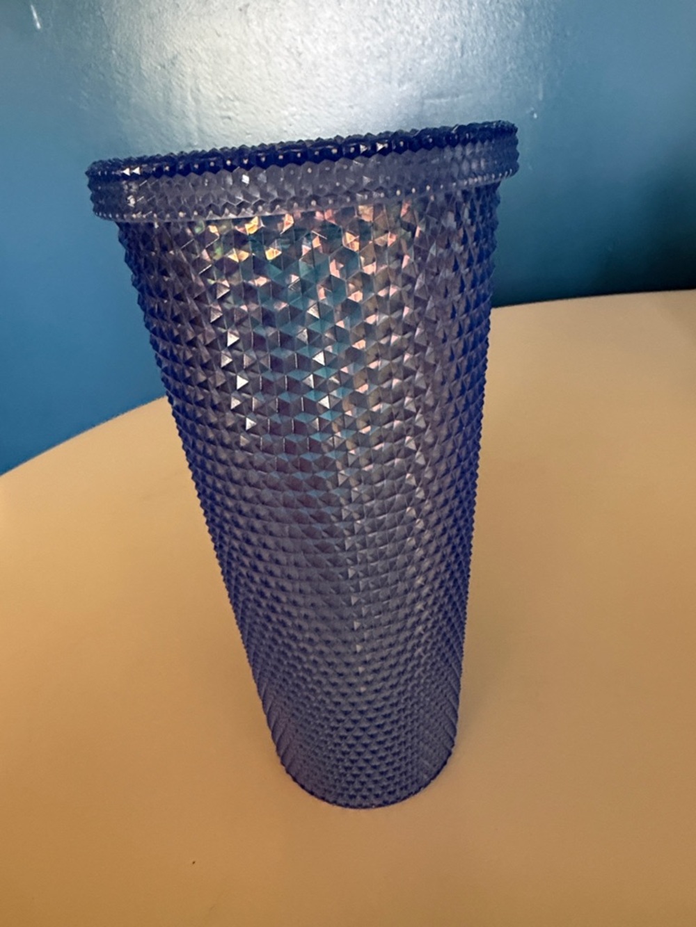Blue Textured Glass Vase - Home Accents